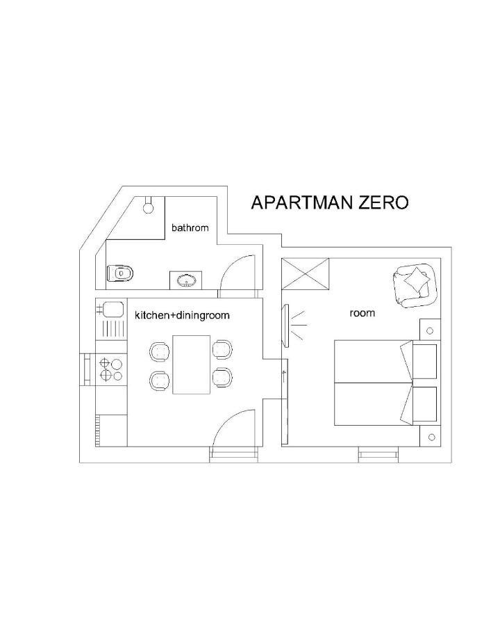 Апартаменты Apartman Zero Дуги-Рат Экстерьер фото